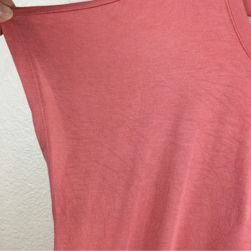 Maurices Women's 24/7 Peach Short Sleeve Tee Size OX With Old Navy Floral Scarf - Picture 5 of 12